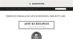Desktop Screenshot of blogafif.com